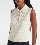 Frame The Cable Polo wool sweater vest