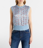 Dolce&Gabbana Floral silk sweater vest