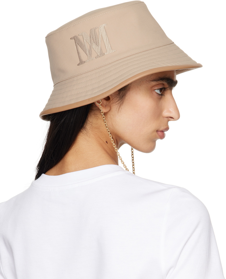 ハット Max Mara Embroidered polyester Tessa bucket hat Max Mara Embroidered Polyester Tessa Bucket Hat in Natural