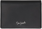 YOHJI YAMAMOTO Black Logo Card Holder