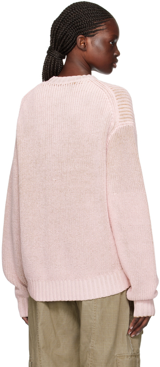 Acne Studios Pink Patch Sweater Acne Studios