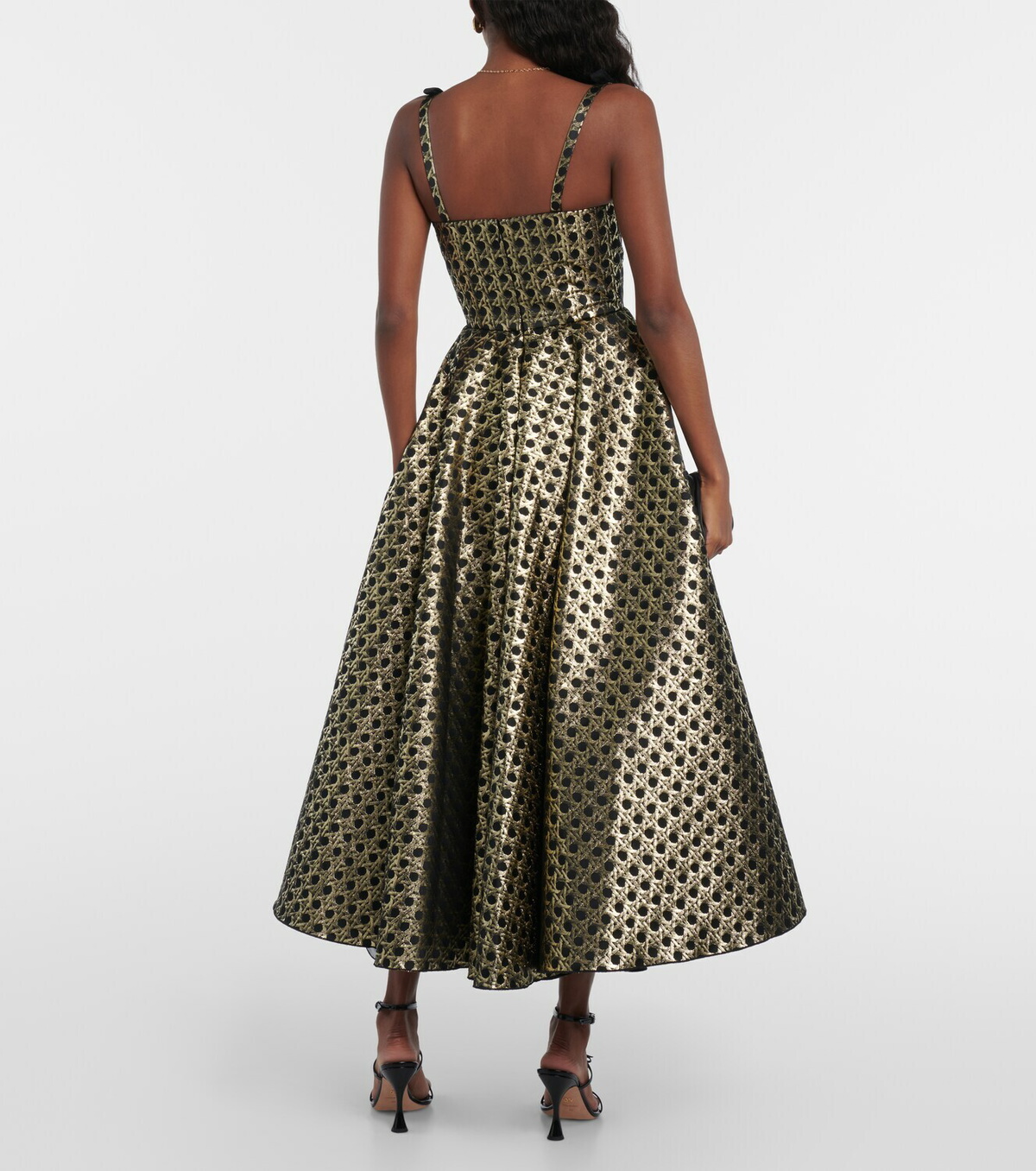 Giambattista Valli Jacquard A-line midi dress Giambattista Valli