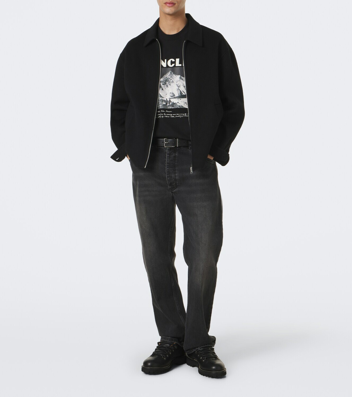 Moncler Printed cotton jersey T-shirt