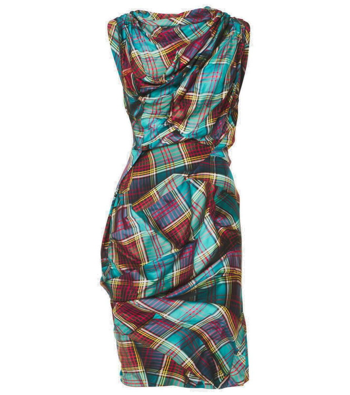 Photo: Vivienne Westwood Fond plaid draped minidress