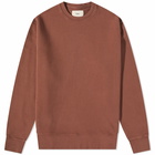 Folk Men's Boxy Sweat in Dark Chestnut