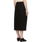 Lemaire Black Denim Baggy Skirt