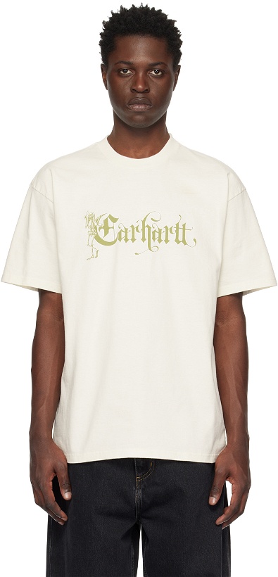 Photo: Carhartt Work In Progress Off-White Scribe T-Shirt