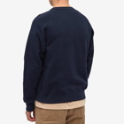 Battenwear Men's Team Reach Up Crew Sweat in Midnight Navy