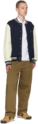 Polo Ralph Lauren Navy & White Baseball Bomber Jacket