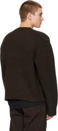Studio Nicholson Brown Berez Knit Sweater