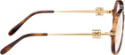 LOEWE Brown Anagram Optical Glasses