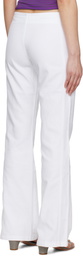 Gimaguas SSENSE Exclusive White Nicole Denim Trousers