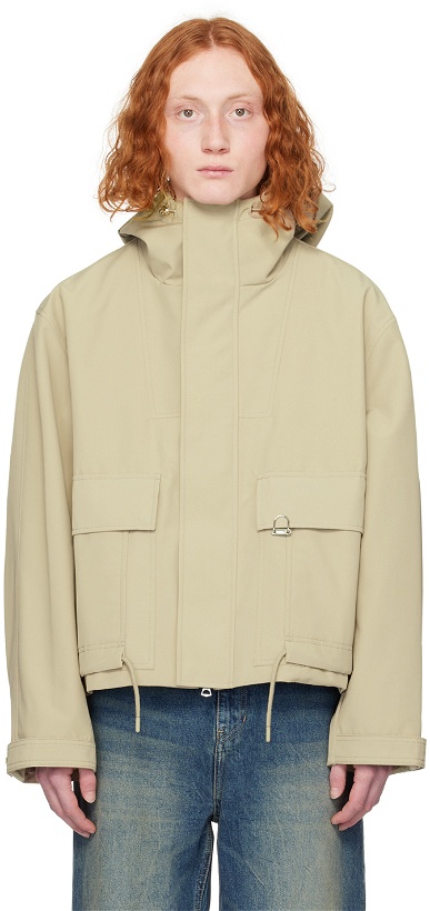Photo: Solid Homme Beige Hoodie Shell Jacket