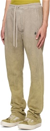 Rick Owens Taupe & Green Moncler Edition Berlin Sweatpants