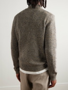 Hartford - Trucker Wool-Blend Half-Zip Sweater - Gray