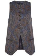 Etro Paisley-jacquard Woven Vest Multicoloured