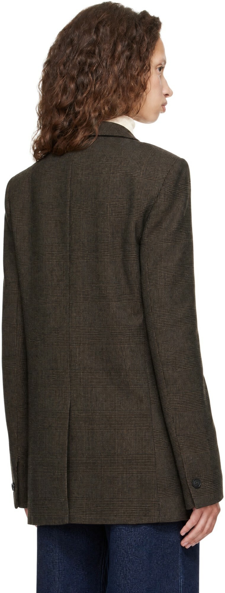 The Frankie Shop Brown Monterey Structured Blazer