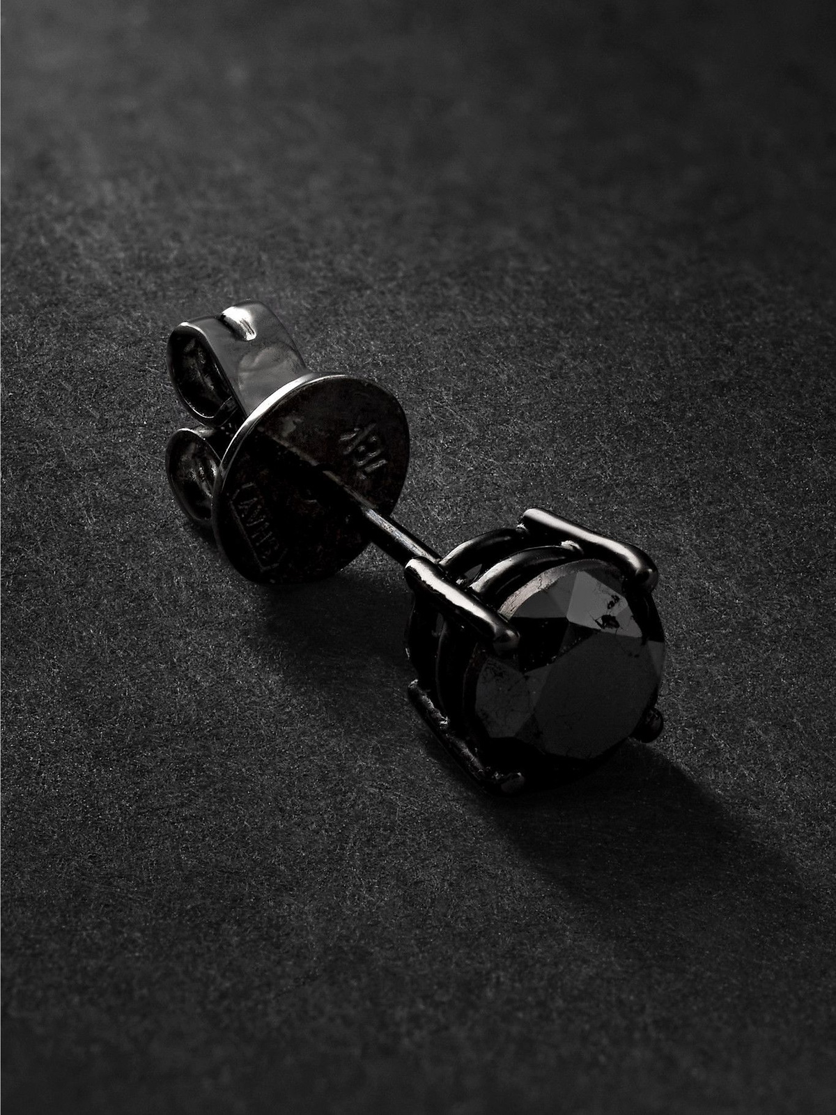 SHAY - Blackened Gold Diamond Single Earring