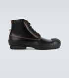 Maison Margiela Leather lace-up boots