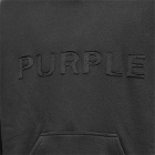 Purple Brand Men's Fleece Logo Hoodie in Black
