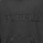 Purple Brand Men's Fleece Logo Hoodie in Black