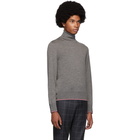 Thom Browne Grey Cashmere Classic Turtleneck