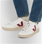 Veja - V-12 Bastille Rubber-Trimmed Leather Sneakers - Men - White