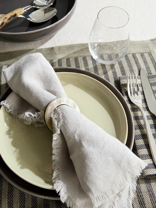 Photo: Brunello Cucinelli - Set of Six Horn Napkin Rings