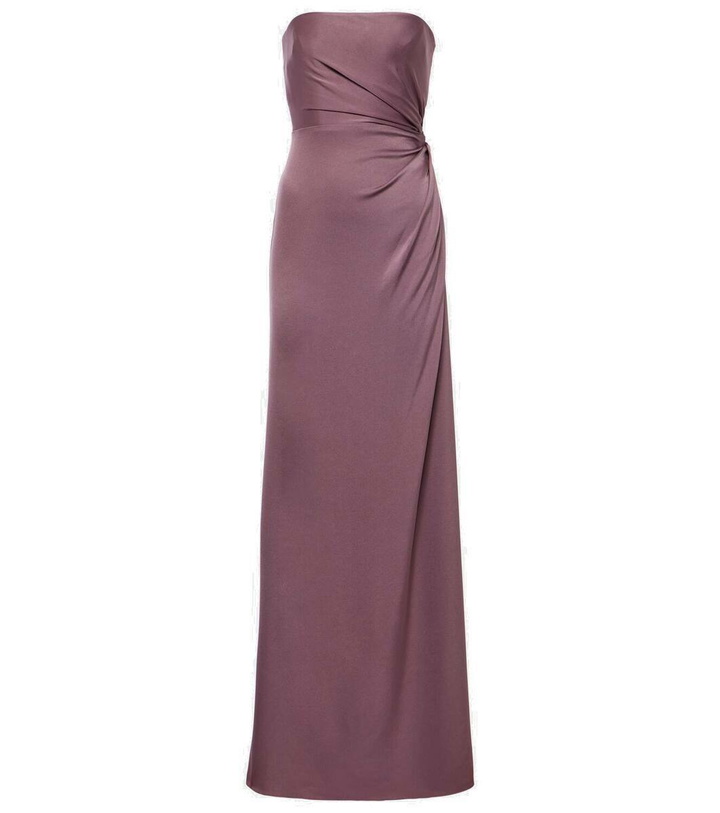 Photo: Alex Perry Strapless satin crêpe gown