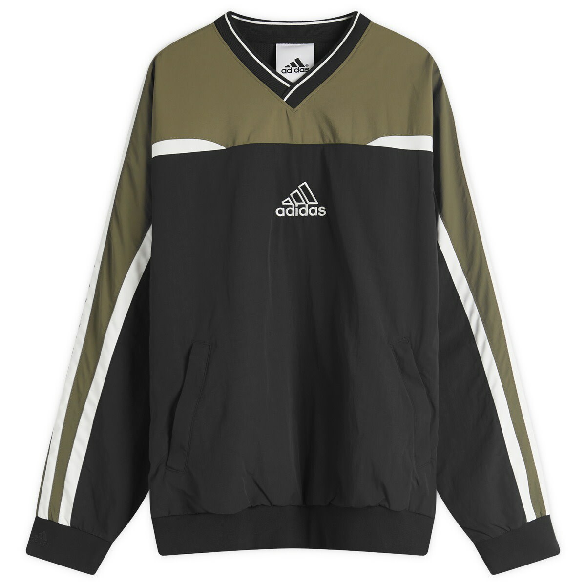 Adidas Basketball Velour Half Zip Sweatshirt White Half Zips