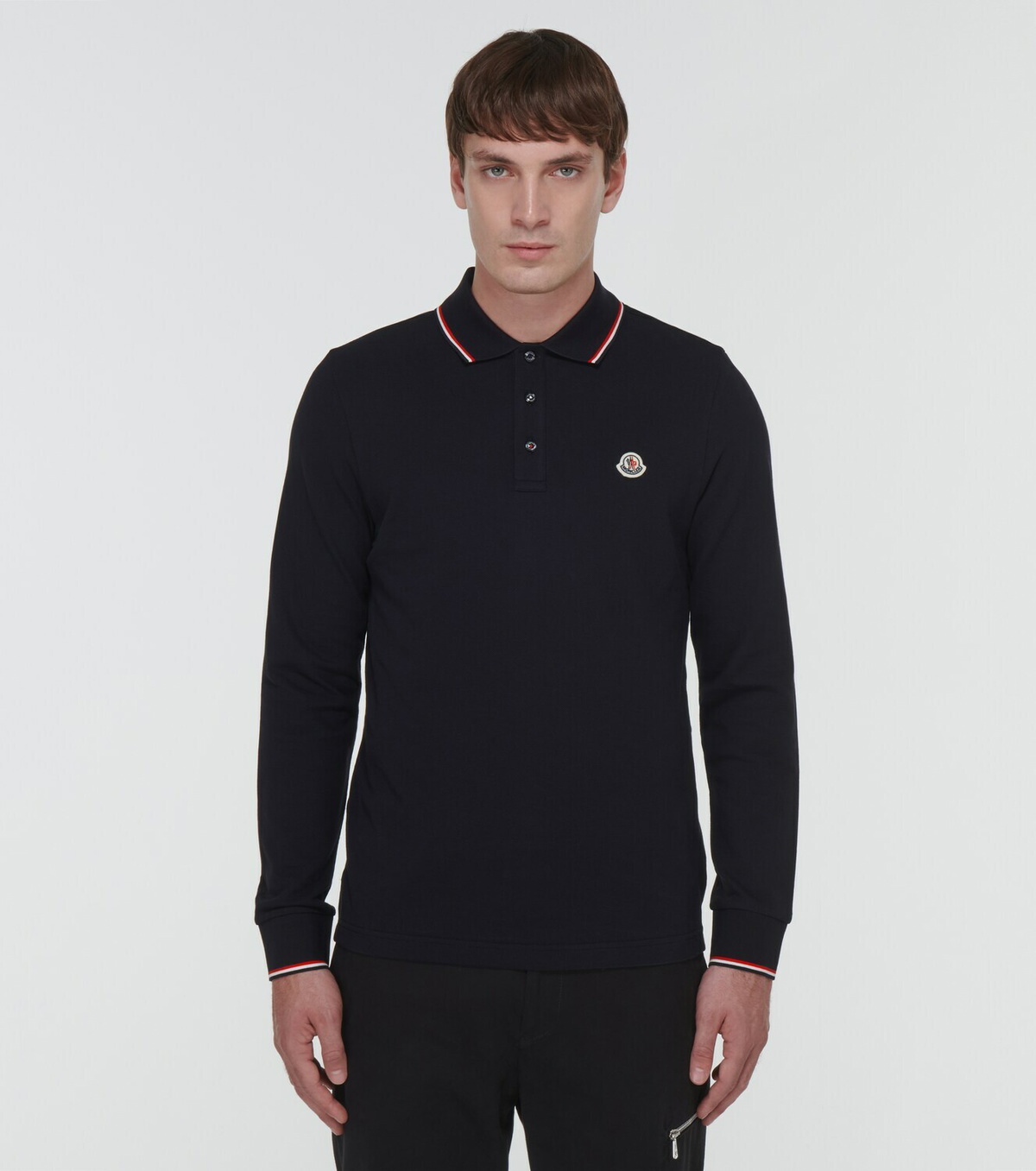 Moncler Cotton piqué polo shirt Moncler