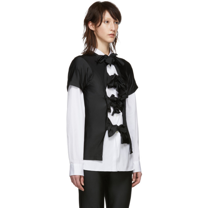 トップス 21SS COMME des GARCONS Bow tie shirt BLK Comme des Garcons Black Multiple Bow Tie T-Shirt Comme des Garcons