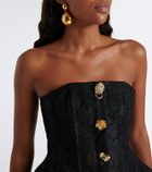 Blumarine Embellished lace bustier dress