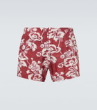 Commas Printed swim trunks