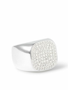 Hatton Labs - Galilei Silver Cubic Zirconia Signet Ring - Silver