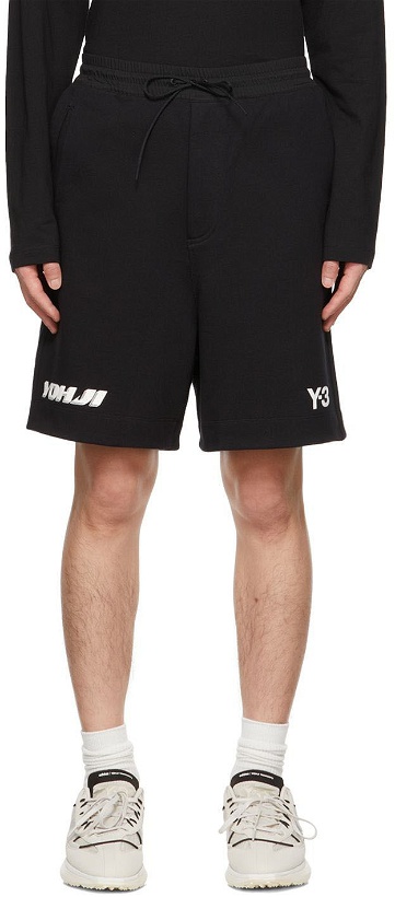 Photo: Y-3 Black U GFX Shorts