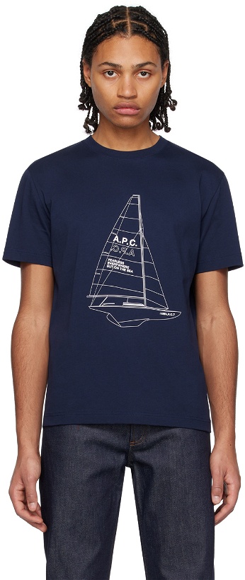 Photo: A.P.C. Navy Jeannot T-Shirt