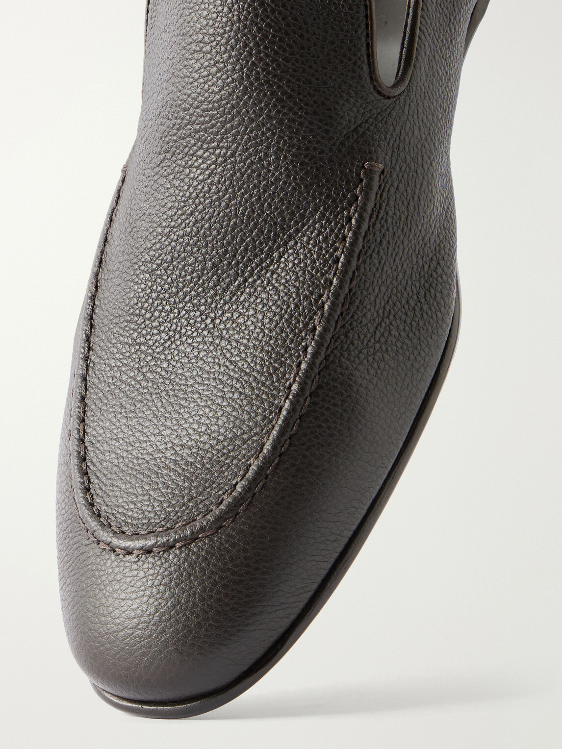 Manolo Blahnik - Truro Full-Grain Leather Loafers - Brown