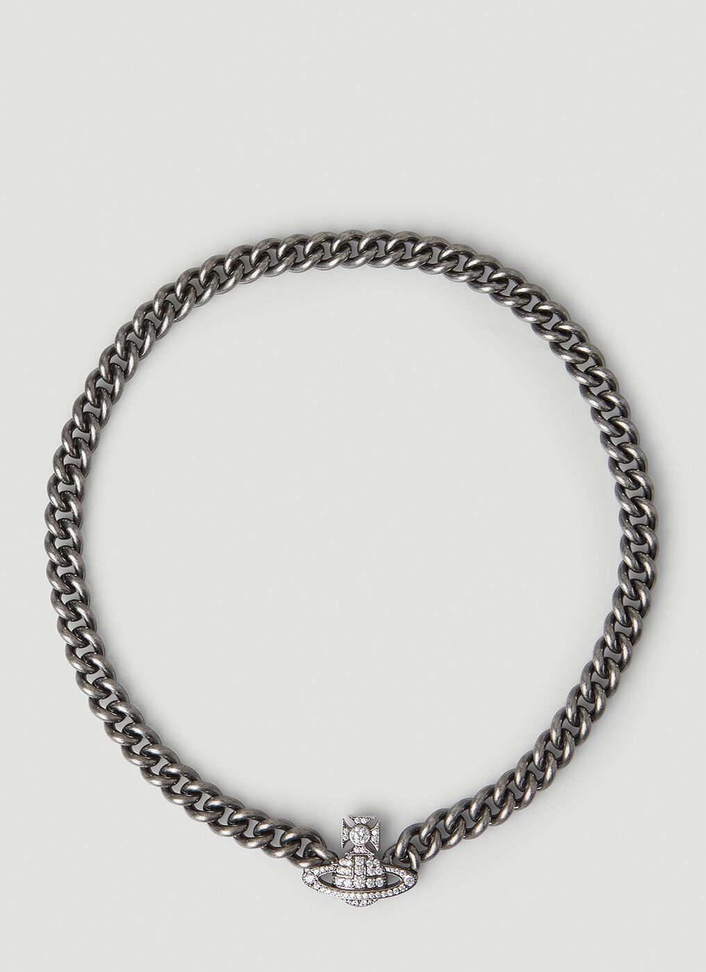 Orb Pendant Choker Necklace in Silver Vivienne Westwood