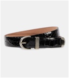 Khaite Bambi croc-effect leather belt