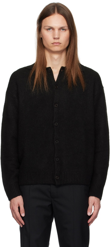 Photo: Dunst Black Open Collar Cardigan