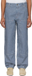 A.P.C. Navy & Off-White Gustav Jeans