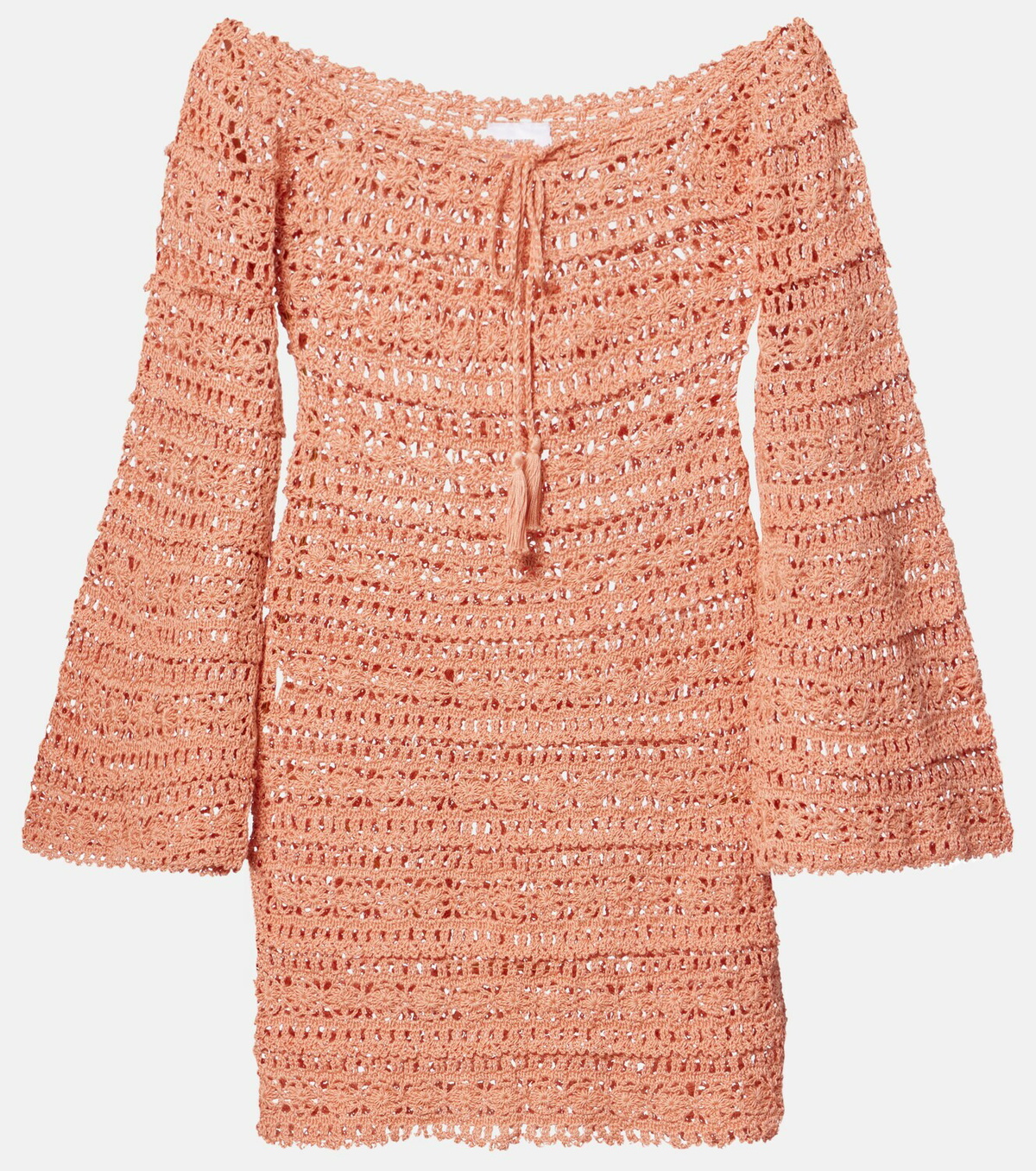 Anna Kosturova Bella crochet cotton minidress