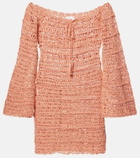 Anna Kosturova Bella crochet cotton minidress