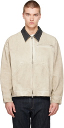 rag & bone Off-White Canvas Workwear Jacket