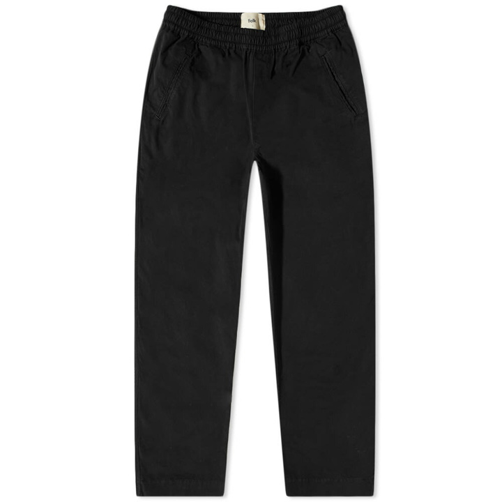 Photo: Folk Men's Drawcord Assembly Pant in Soft Black