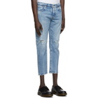 Moussy Vintage Blue Denim MVM Lucile Tapered Jeans
