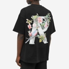 Represent Men's Floral R T-Shirt in Black