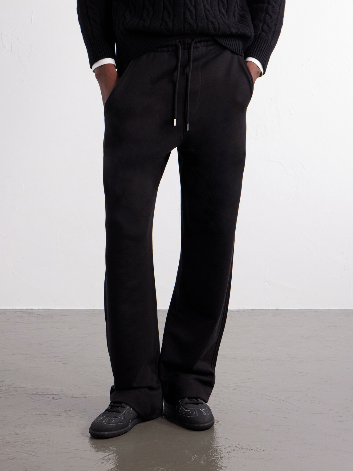 Maison Margiela - Replica Blackboard-Effect Leather Sneakers - Black