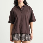 Acne Studios Women's Eteddy Mini Dress in Dark Brown